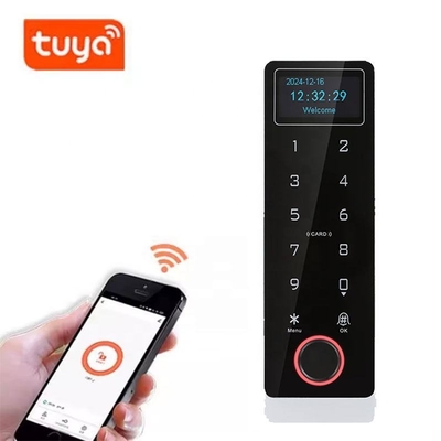 Tuya เครื่องควบคุมการเข้าออกด้วยลายนิ้วมือ กันน้ำ รหัสผ่าน บัตร