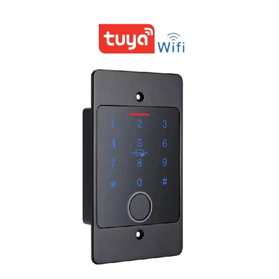 กล่องโลหะกันน้ําภายนอก Smart Tuya Wifi การควบคุมการเข้าถึงลายนิ้วมือที่ติดตั้งด้วยคีย์พาด