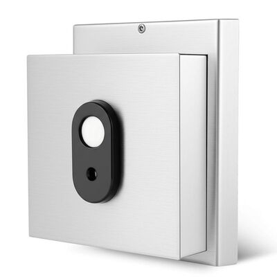 ตัวยึดประตูแม่เหล็กไฟฟ้าสแตนเลสสตีล 304 พร้อมปุ่มปลดด้วยมือสำหรับการทำงาน 12V/24V DC