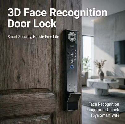 ล็อคสมาร์ทกันน้ํา ระยะเวลาจริง วิดีโอ 3d การจํานองใบหน้า ล็อคลายนิ้วมือสมาร์ท
