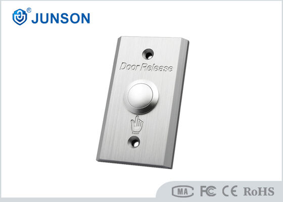 Emergency Door Release Push Button 86x50mm Sandblast Finish Pure Copper Nickel Plating JS-85A3