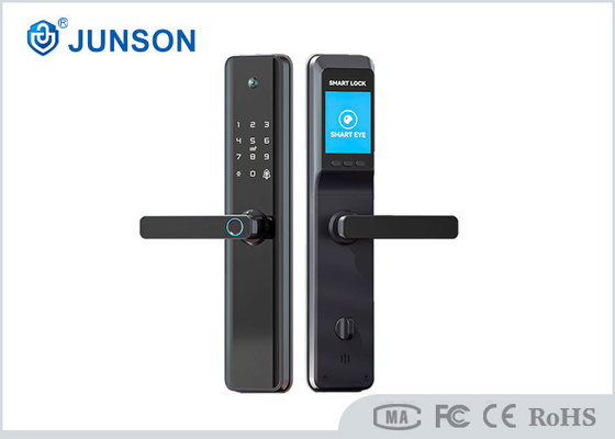 ล็อคประตูลายนิ้วมืออิเล็กทรอนิกส์ไบโอเมตริกซ์ WiFi อลูมิเนียมอัลลอยด์พร้อมแอพกล้อง / Tuya