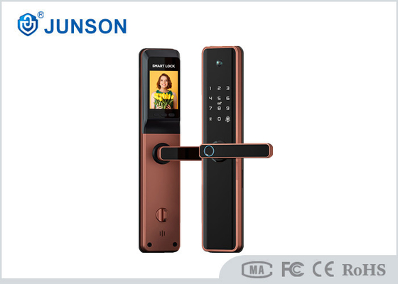 แอพ WIFI Tuya ล็อคประตูด้วยลายนิ้วมืออัจฉริยะพร้อมกล้อง Peephole