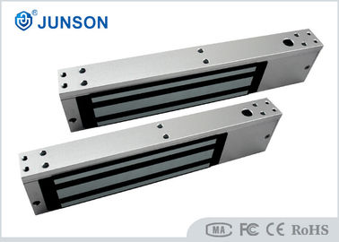 ประตูเดียวล็อคแม่เหล็กไฟฟ้า 800lbs พื้นผิวอลูมิเนียมอลูมิเนียม JS-350S พร้อมเซ็นเซอร์ล็อค