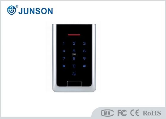 JS-K6903 การควบคุมการเข้าถึงกันน้ำแบบสแตนด์อโลนปุ่มกดโลหะผสมสังกะสี EM Mifare Wiegand 3000 ผู้ใช้