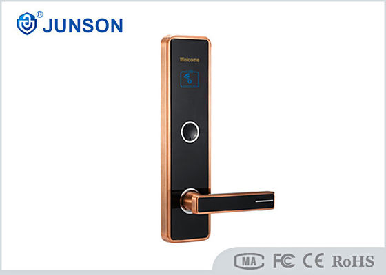 โลหะผสมสังกะสีทองแดง 0.2A 200mA IC Card Door Locks 5cm Sensor