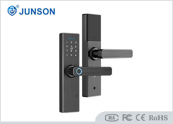 ต่อต้าน ล็อคประตูลายนิ้วมือ Voyeur 6V Black WIFI Type Alarm พลังงานต่ำ