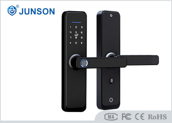 หน้าจอสัมผัส Tuya Wifi Smart Lock ล็อคประตูด้วยลายนิ้วมือวัสดุโลหะผสมสังกะสีสำหรับบ้าน